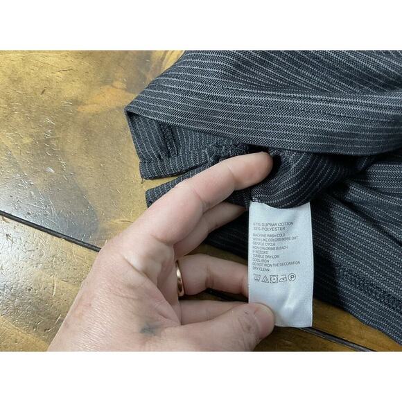 Tommy Bahama Mens Size 2XL Modal Striped Polo Shirt Dark Gray - Picture 6 of 7